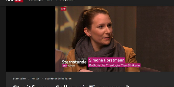Das Bild zeigt einen Screenshot der Sendung mit Dr. Horstmann.