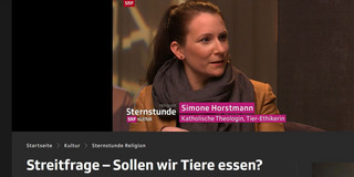 Das Bild zeigt einen Screenshot der Sendung mit Dr. Horstmann.