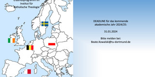 Das Bild zeigt die Bewerbungsfrist für das akademische Jahr 2024 und 25.