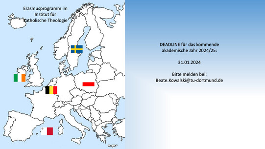 Das Bild zeigt die Bewerbungsfrist für das akademische Jahr 2024 und 25.