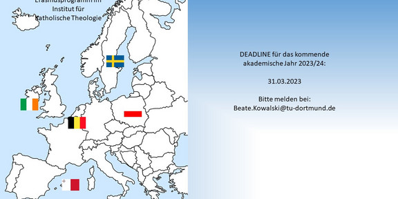 Übersicht über die Erasmuspartner-Länder.