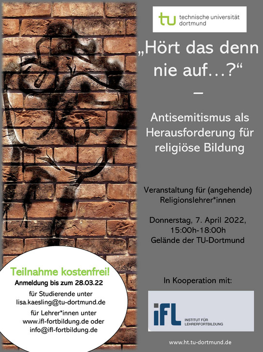 Flyer Veranstaltung Antisemitismus als Herausforderung für religiöse Bildung