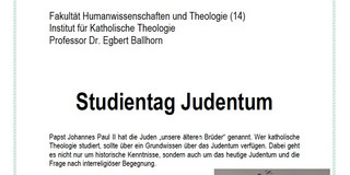 Das Bild zeigt die Einladung zum Studientag.