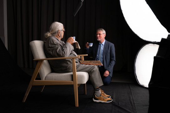 Das Bild zeigt Horst Selbiger mit Prof. Ballhorn.